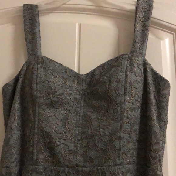 Adrianna Papell Lace dress size 2- sage/grey color from Nordstrom - Picture 2 of 6